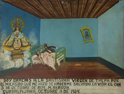 Offerta votiva dedicata alla Vergine di Talpa da Unbekannt Unbekannt